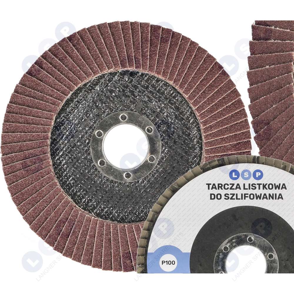 Lamelový kotúč 125 lamiel na brúsenie P100 T27
